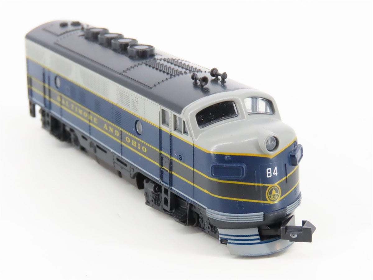 N Scale Kato 176-184 B&amp;O Baltimore &amp; Ohio F3A Diesel Locomotive #84