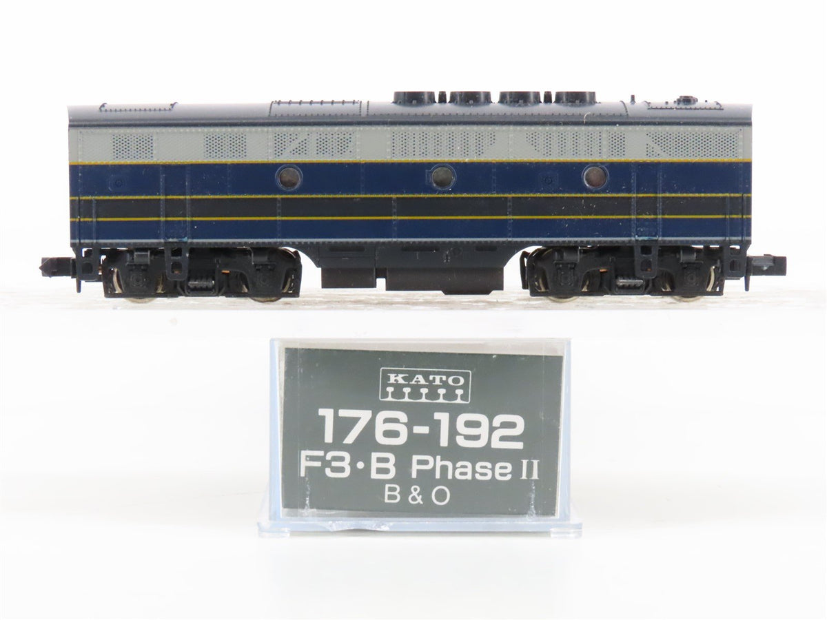 N Scale Kato 176-192 B&amp;O Baltimore &amp; Ohio F3B Phase II Diesel Locomotive