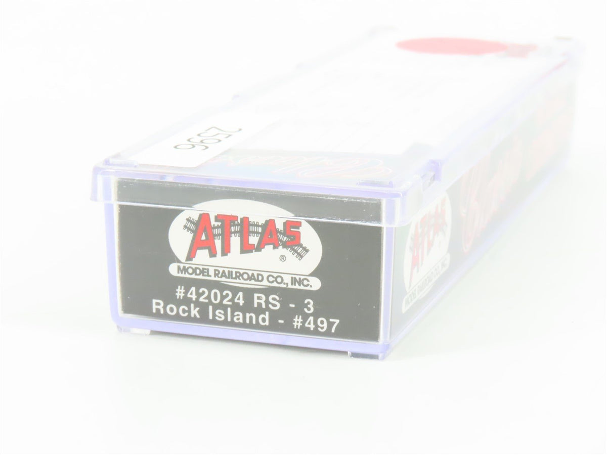 N Scale Atlas 42024 RI Rock Island RS-3 Diesel Locomotive #497