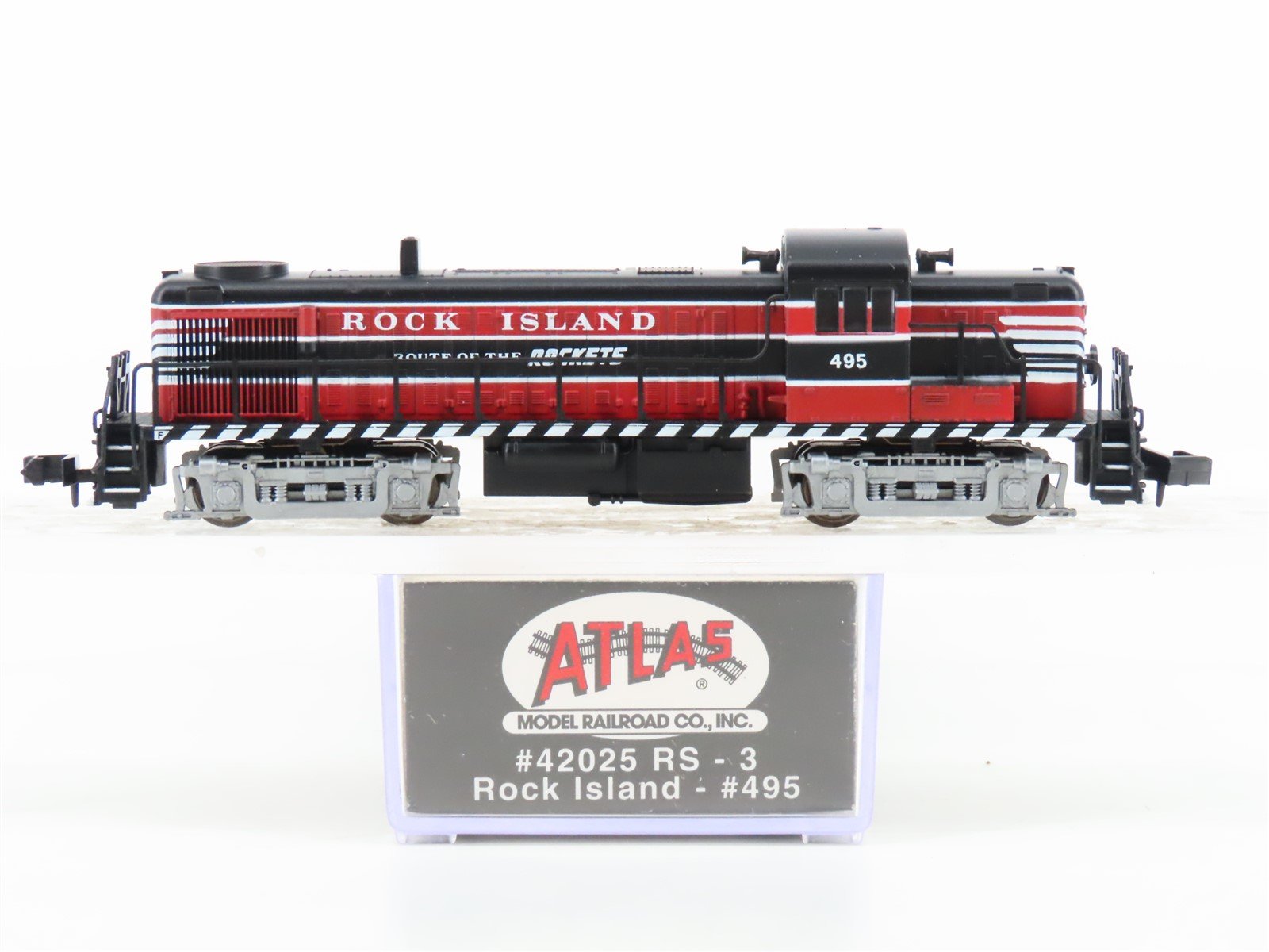 N Scale Atlas 42025 RI Rock Island RS-3 Diesel Locomotive #495