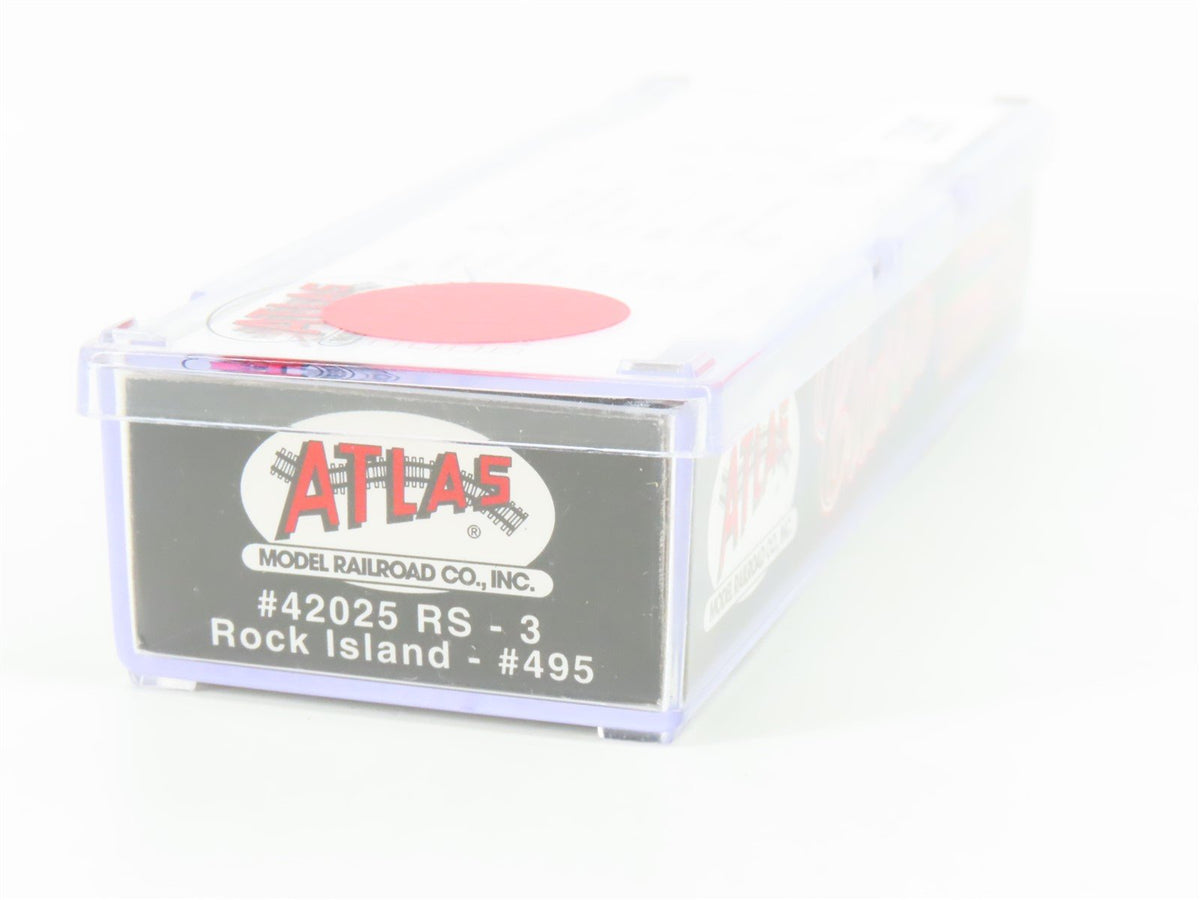 N Scale Atlas 42025 RI Rock Island RS-3 Diesel Locomotive #495