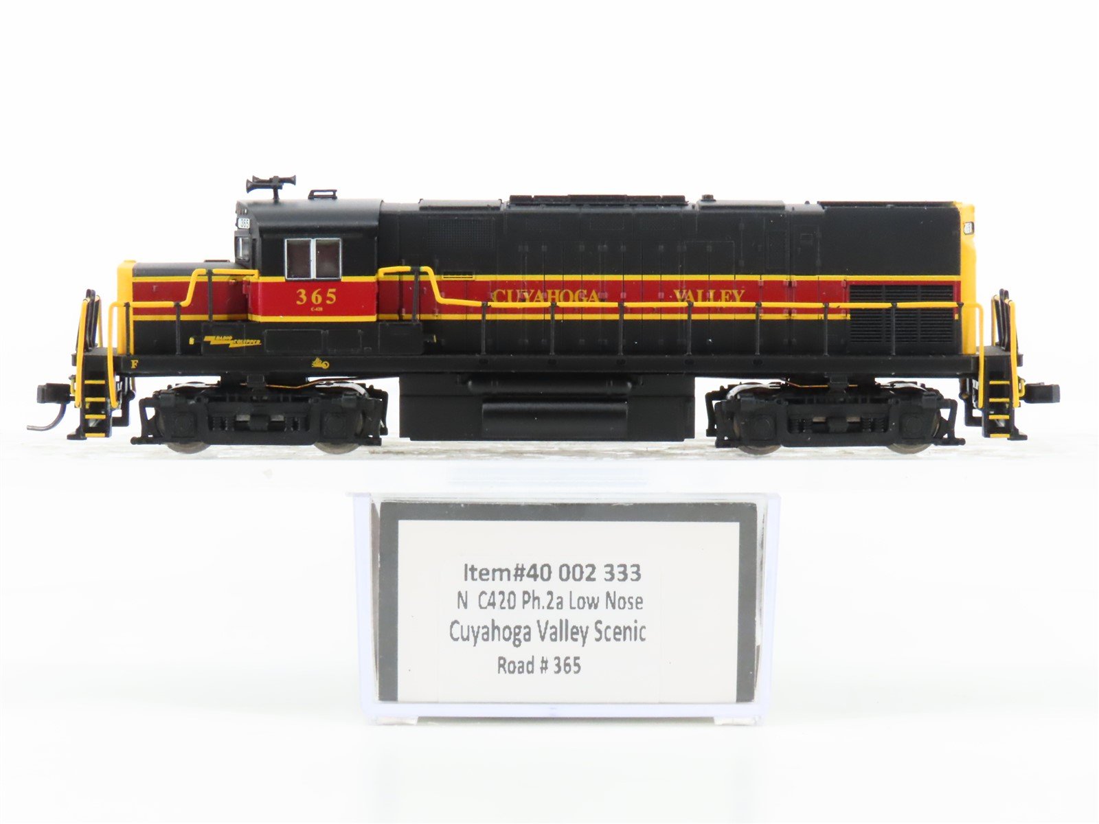 N Scale Atlas 40002333 Cuyahoga Valley Scenic C420 Diesel Locomotive #365
