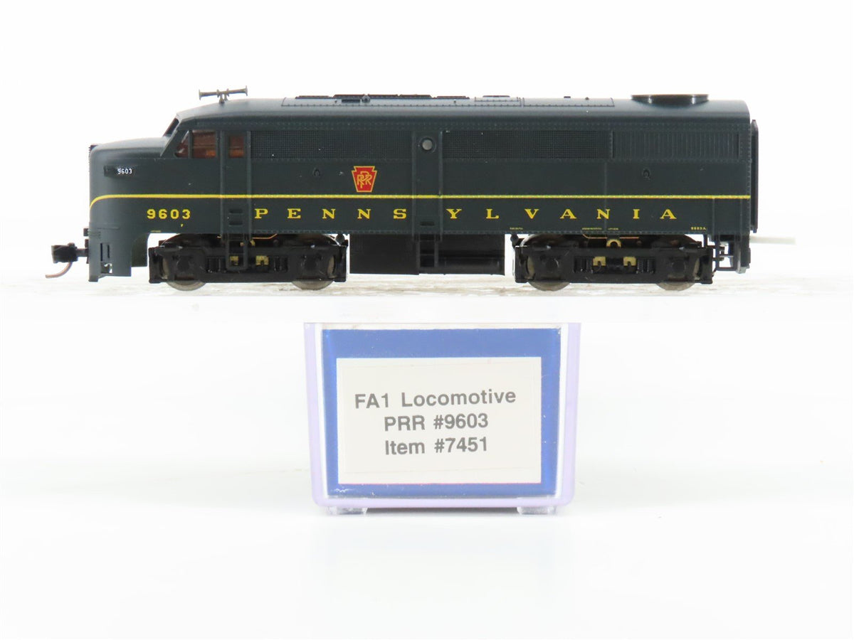 N Scale Life-Like 7451 PRR Pennsylvania PA1 Diesel Locomotive #9603