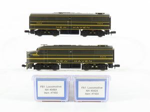 N Scale Life-Like 7450 NH New Haven FA1/FB1 Diesel Locomotive Set