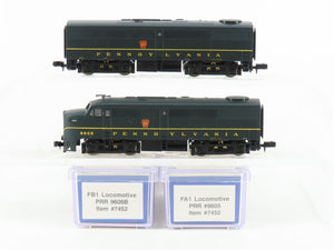 N Scale Life-Like 7452 PRR Pennsylvania FA1/FB1 Diesel Locomotive Set