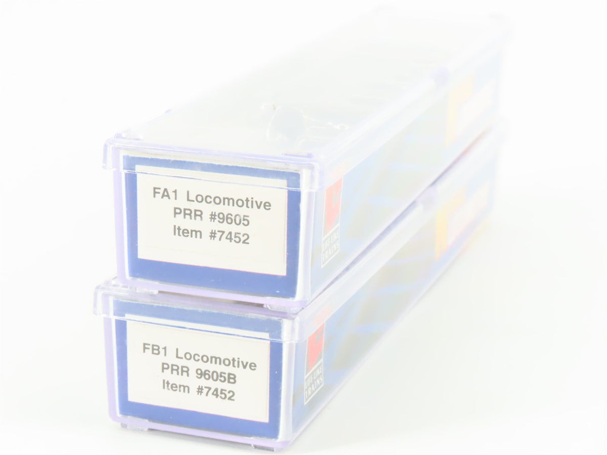 N Scale Life-Like 7452 PRR Pennsylvania FA1/FB1 Diesel Locomotive Set