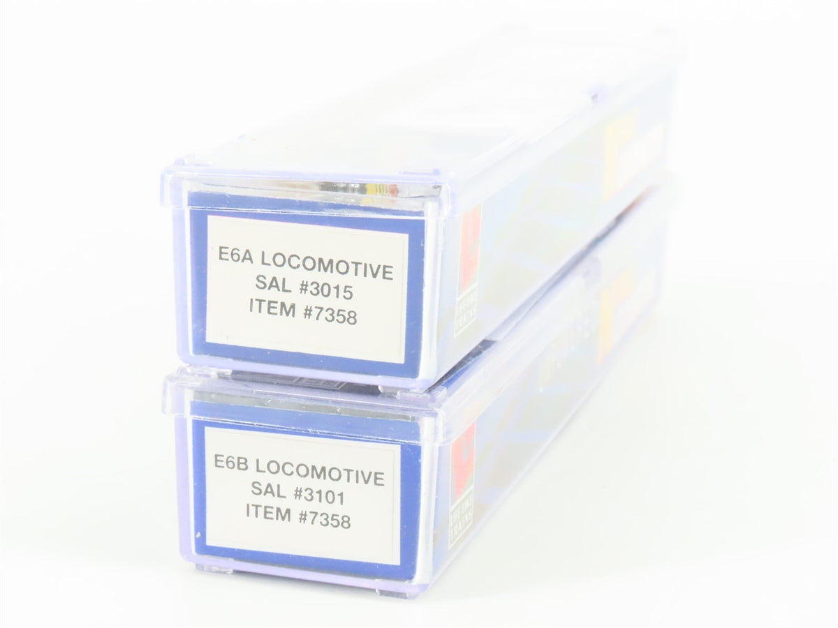 N Scale Life-Like 7358 SAL Seaboard E6 A/B Diesel Locomotive Set