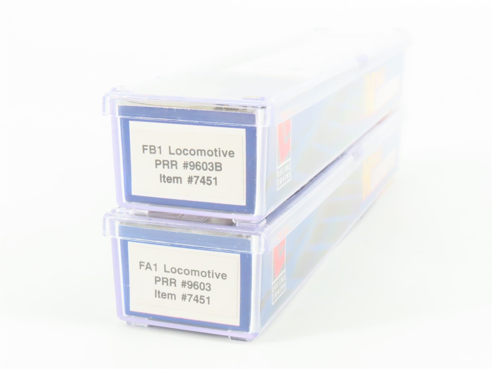 N Scale Life-Like 7451 PRR Pennsylvania FA1/FB1 Diesel Locomotive Set