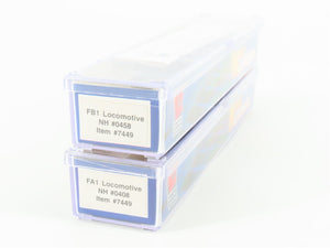 N Scale Life-Like 7449 NH New Haven FA1/FB1 Diesel Locomotive Set