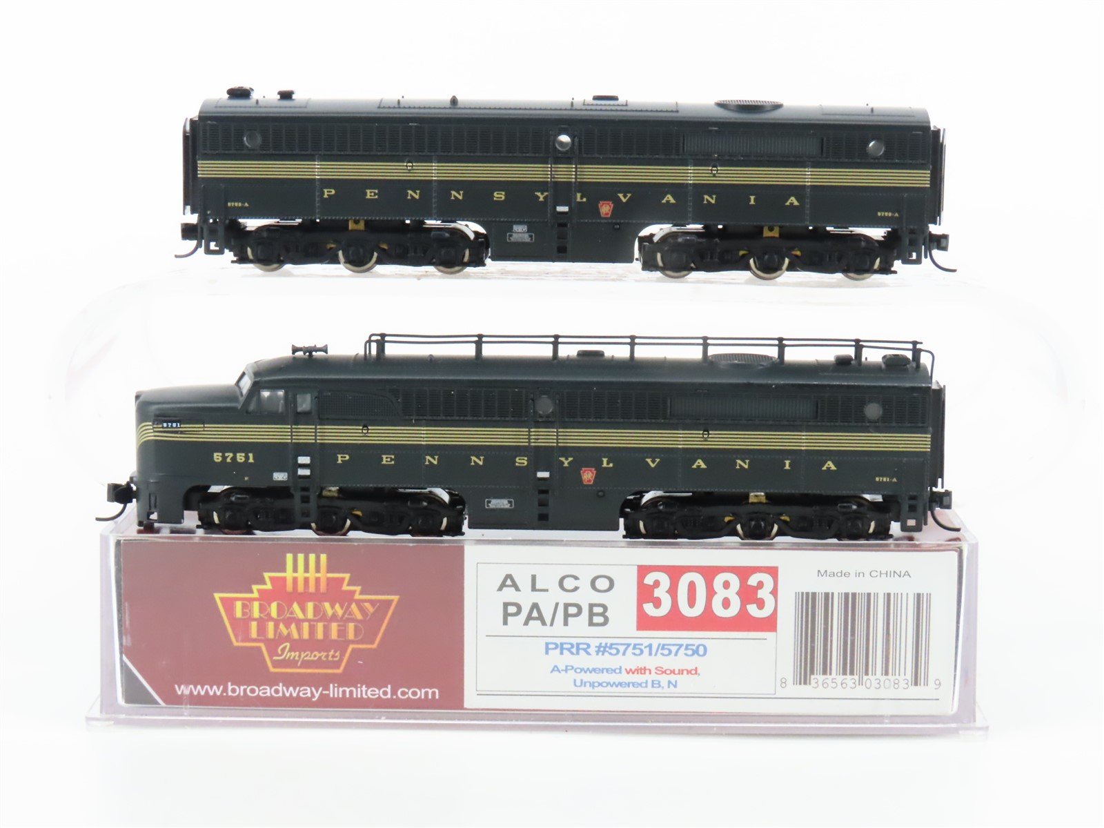 N Scale Broadway Limited BLI 3083 PRR Pennsylvania PA/PB Diesel Set - Paragon2