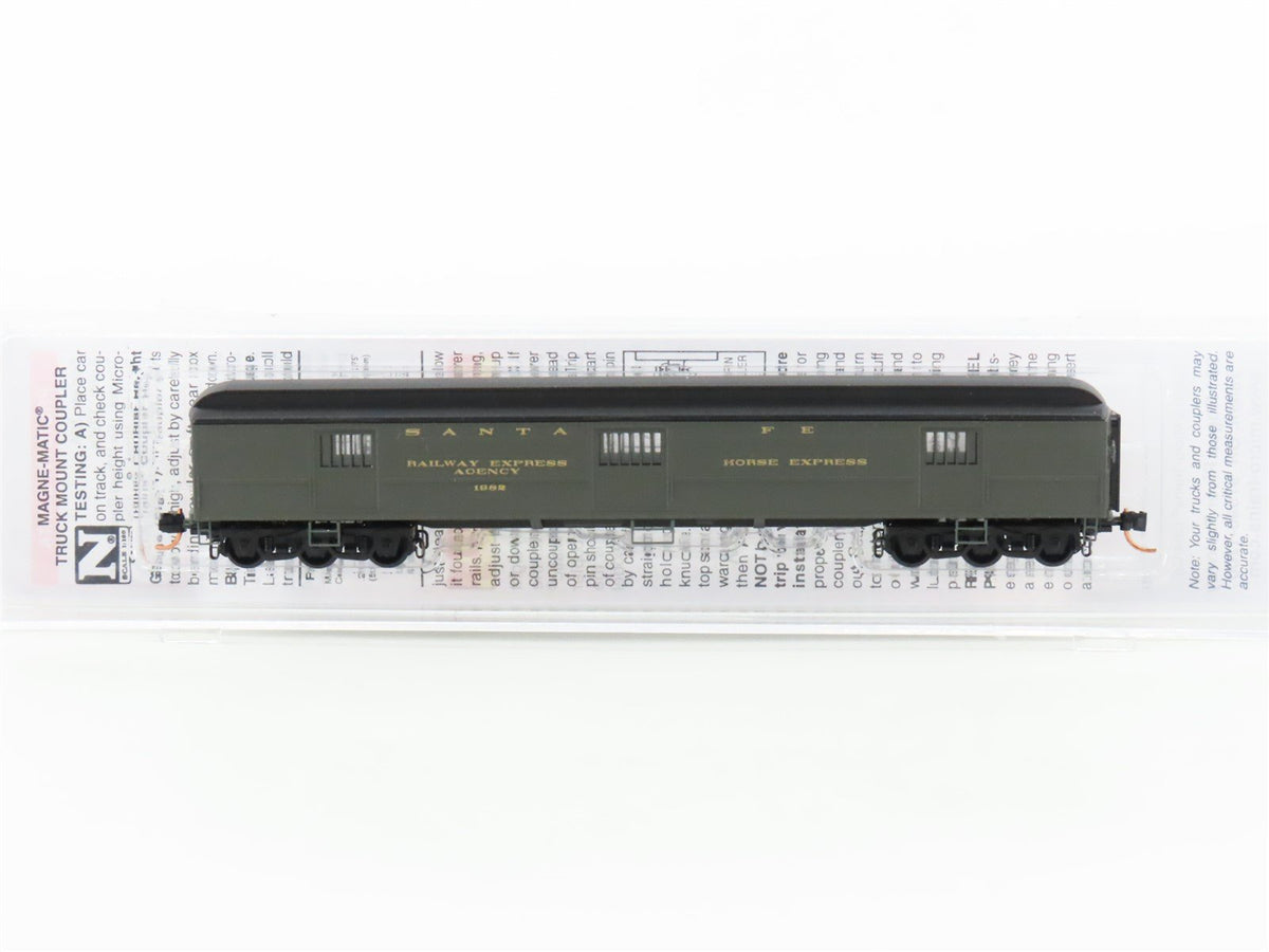 N Scale Micro-Trains MTL 14900040 ATSF Santa Fe 70&#39; Horse Passenger Car #1982