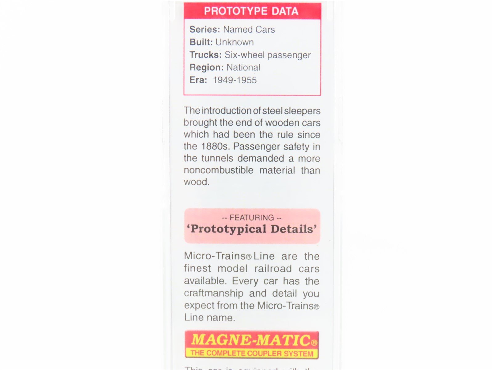 N Scale Micro-Trains MTL 14100040 ATSF Santa Fe Sleeper Passenger 