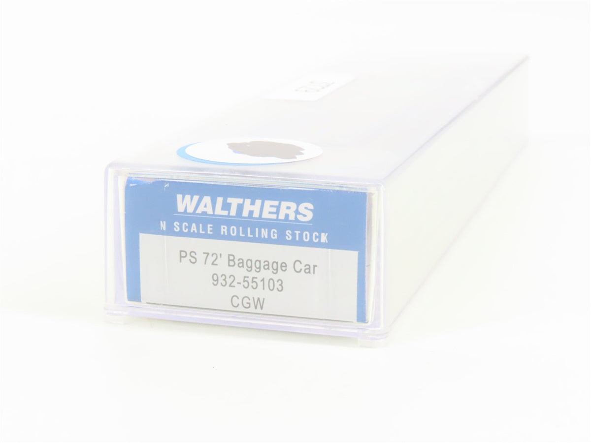 N Scale Walthers 932-55103 CGW Chicago Great Western 72&#39; Baggage Passenger