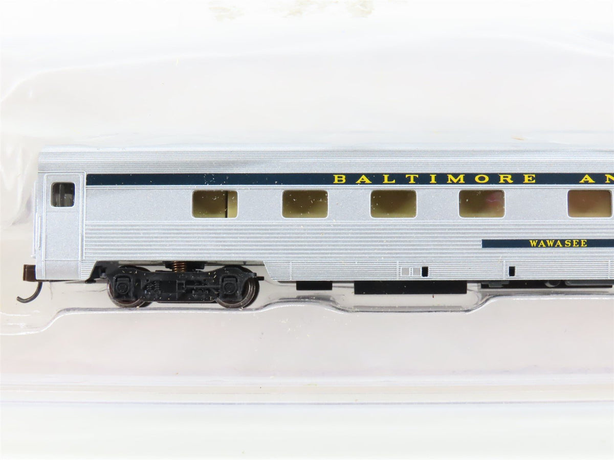 N Scale Bachmann Silver Series 14553 B&amp;O Baltimore &amp; Ohio Observation Passenger
