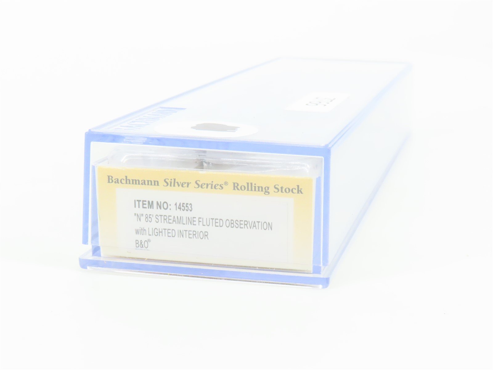 N Scale Bachmann Silver Series 14553 B&O Baltimore & Ohio Observation Passenger