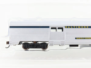 N Scale Bachmann Silver Series 14653 B&O Baltimore & Ohio 72' Baggage Passenger