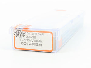 N Scale Con-Cor 0001-420103(6) PRR Pennsylvania Railroad Coach Passenger #4049