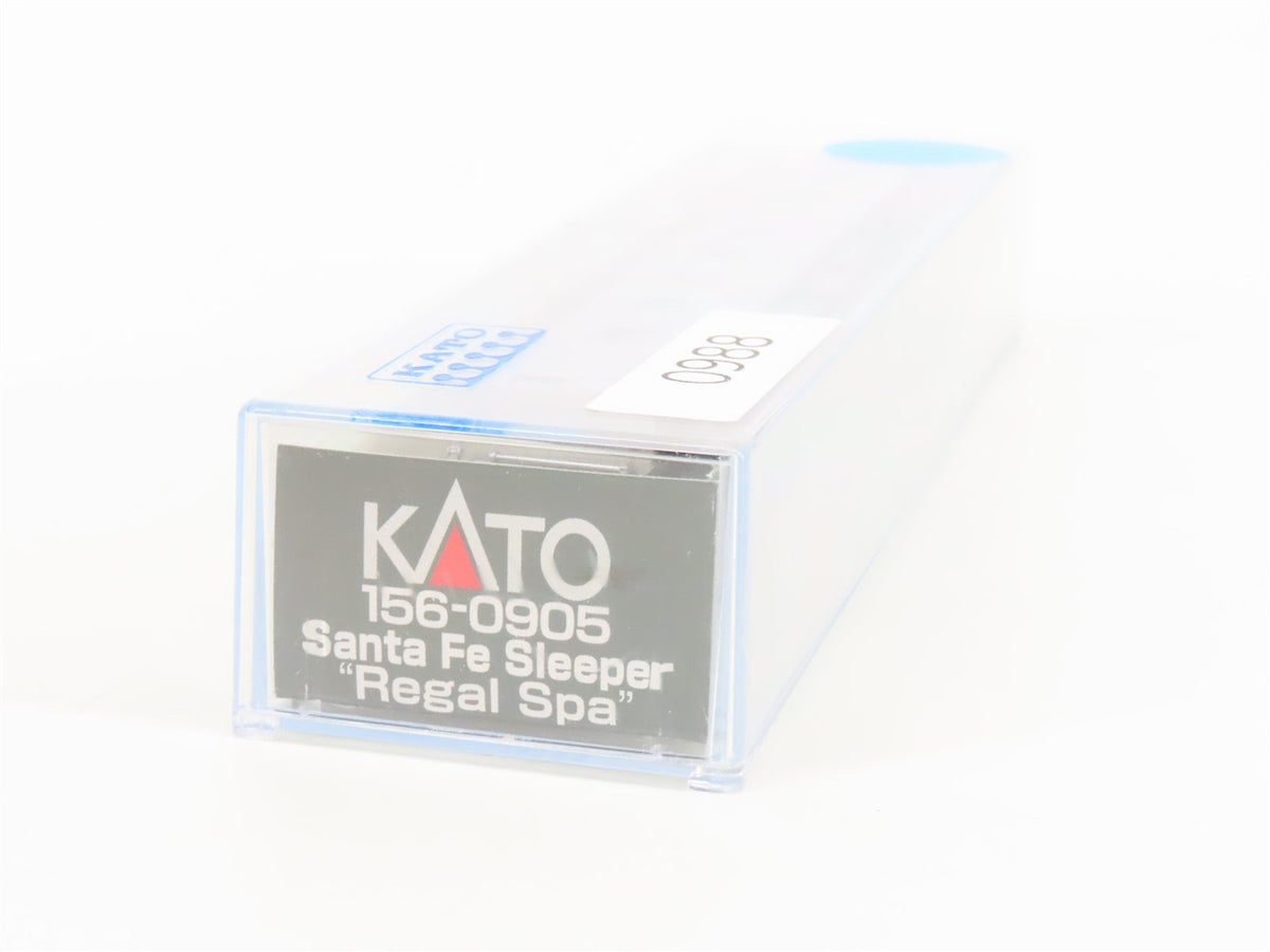 N Scale KATO 156-0905 ATSF Santa Fe Railroad Sleeper Passenger &quot;Regal Spa&quot;