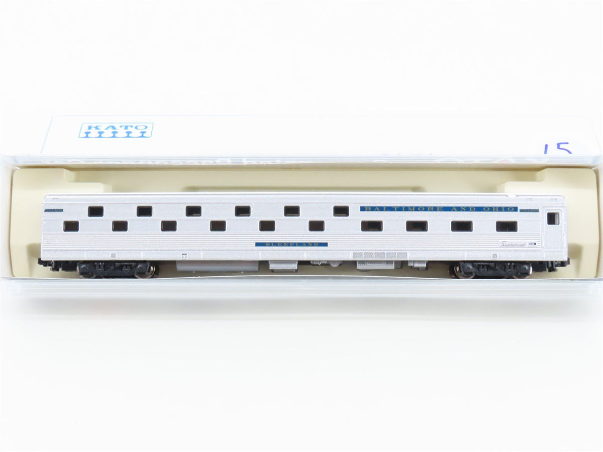 N Scale KATO B&amp;O Baltimore &amp; Ohio Slumbercoach Sleeper Passenger &quot;Sleepland&quot;