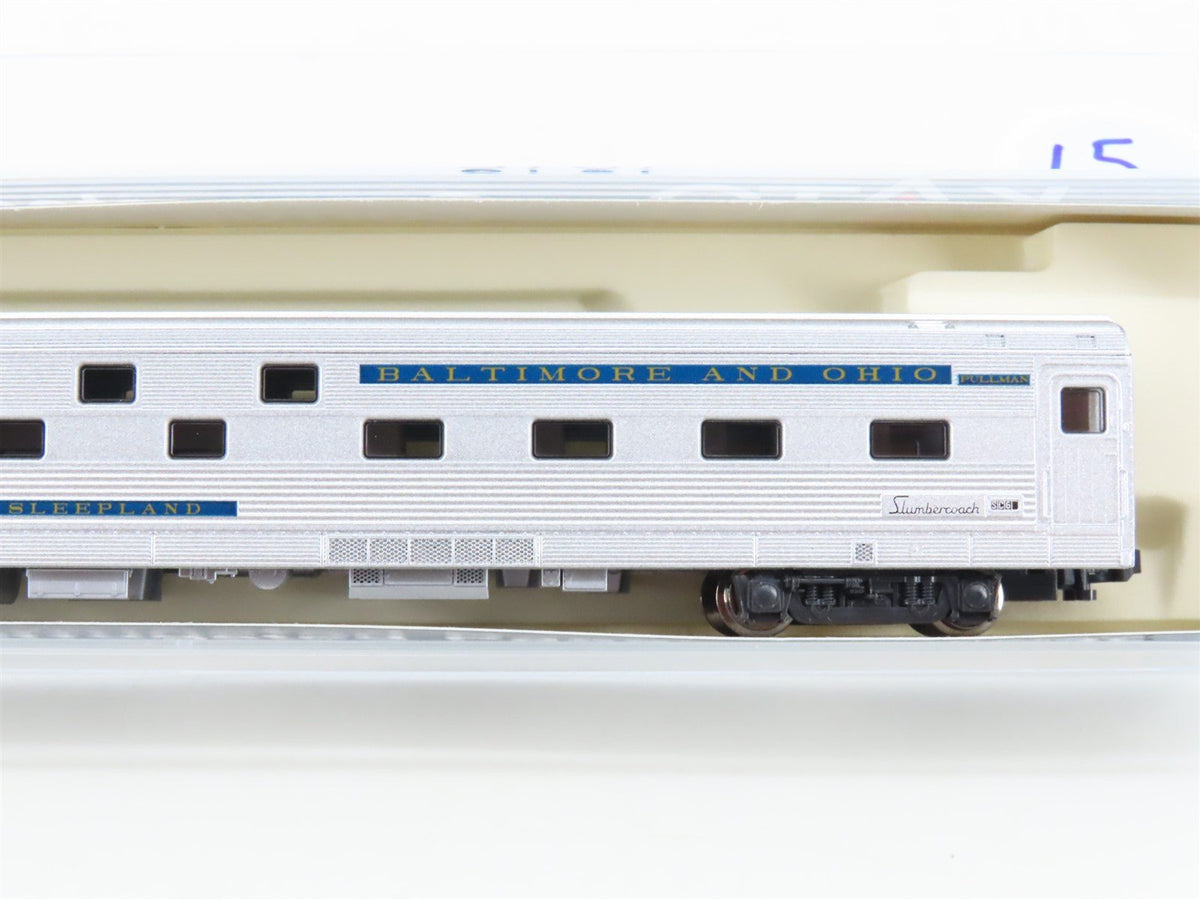 N Scale KATO B&amp;O Baltimore &amp; Ohio Slumbercoach Sleeper Passenger &quot;Sleepland&quot;