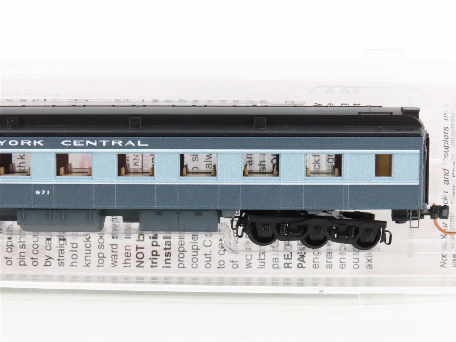 N Scale Micro-Trains MTL 14600130 NYC New York Central Diner Passenger Car #671