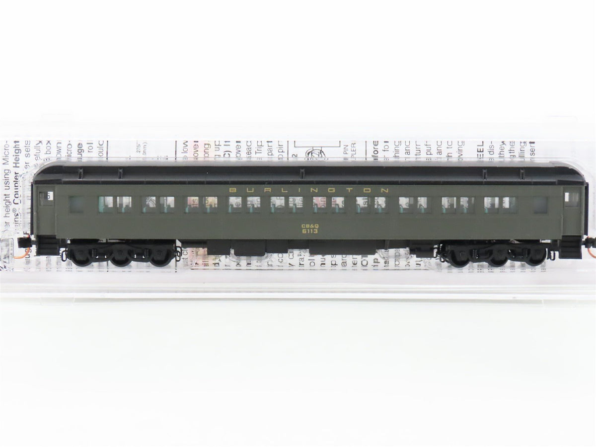N Scale Micro-Trains MTL 14500030 CB&amp;Q Burlington Railroad Coach Passenger #6113