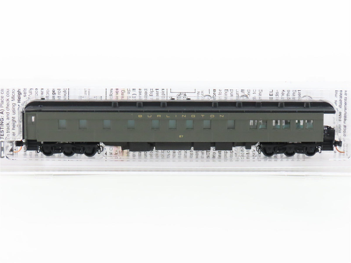 N Scale Micro-Trains MTL 14400030 CB&amp;Q Burlington Observation Passenger Car #87