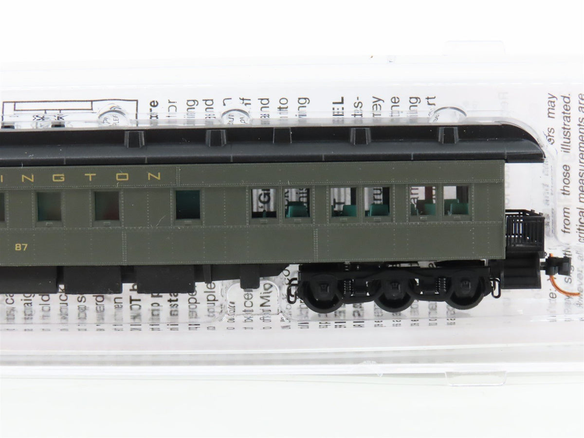 N Scale Micro-Trains MTL 14400030 CB&amp;Q Burlington Observation Passenger Car #87
