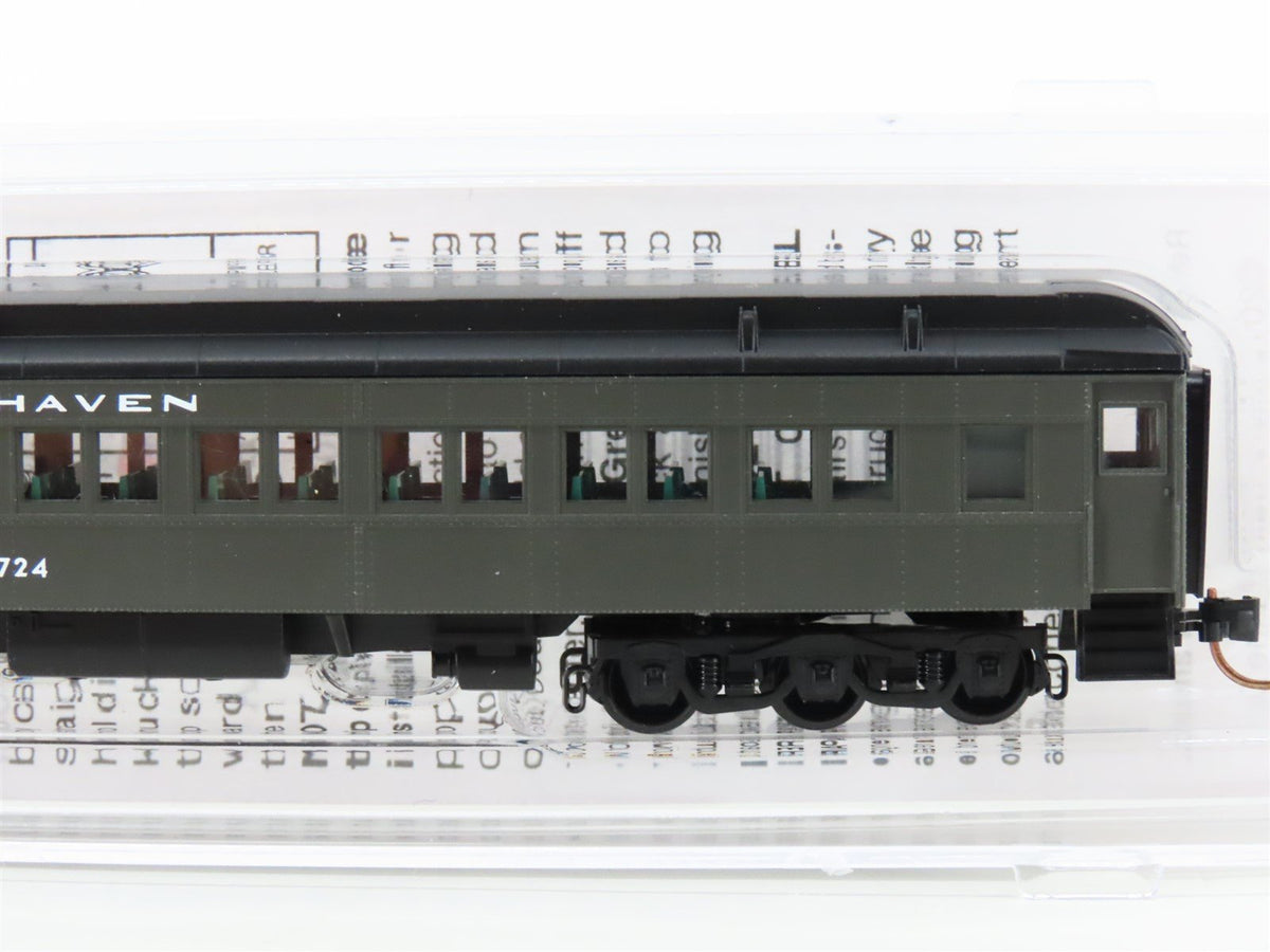 N Scale Micro-Trains MTL 14500100 NH New Haven Heavyweight Coach Passenger #6724