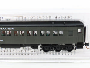 N Scale Micro-Trains MTL 14500100 NH New Haven Heavyweight Coach Passenger #6724