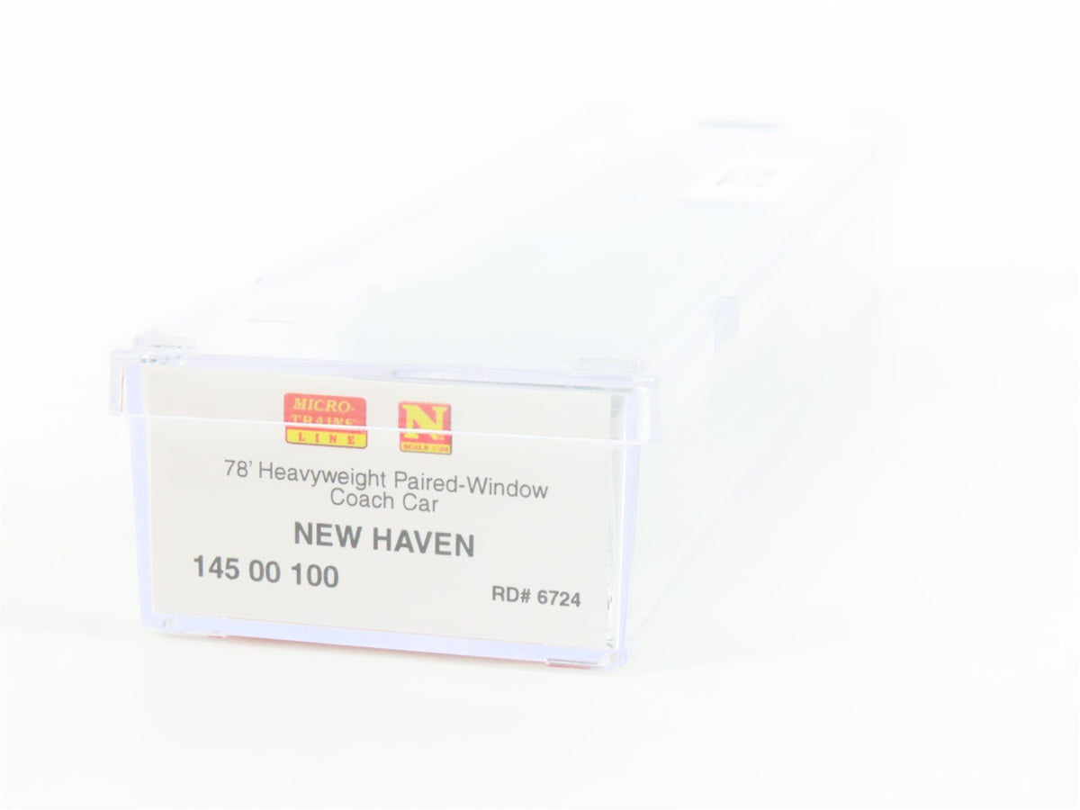 N Scale Micro-Trains MTL 14500100 NH New Haven Heavyweight Coach Passenger #6724