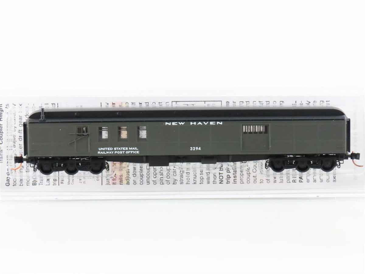 N Scale Micro-Trains MTL 14800100 NH New Haven 70&#39; Baggage RPO Passenger #3294