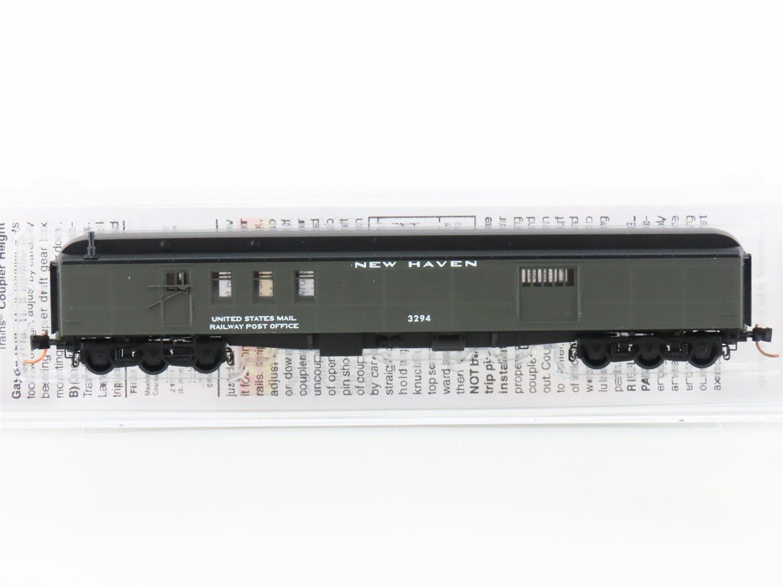 N Scale Micro-Trains MTL 14800100 NH New Haven 70' Baggage RPO Passenger #3294