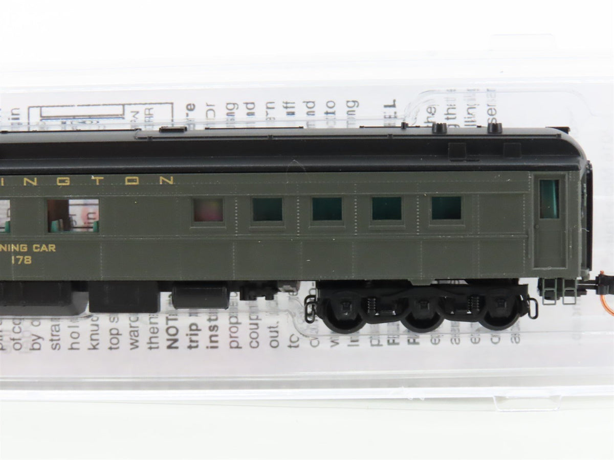 N Micro-Trains MTL 14600030 CB&amp;Q Burlington Railroad 80&#39; Diner Passenger #178
