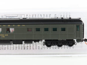 N Micro-Trains MTL 14600030 CB&Q Burlington Railroad 80' Diner Passenger #178