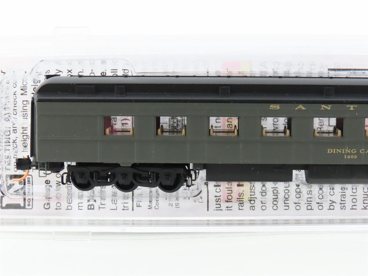 N Scale Micro-Trains MTL 14600040 ATSF Santa Fe Railroad Diner Passenger #1403