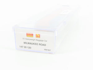 N Scale Micro-Trains MTL 14700120 MILW Milwaukee Road 70' Baggage Passenger #837