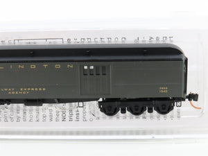 N Scale Micro-Trains MTL 14700200 CB&Q Burlington 70' Baggage Passenger #1540