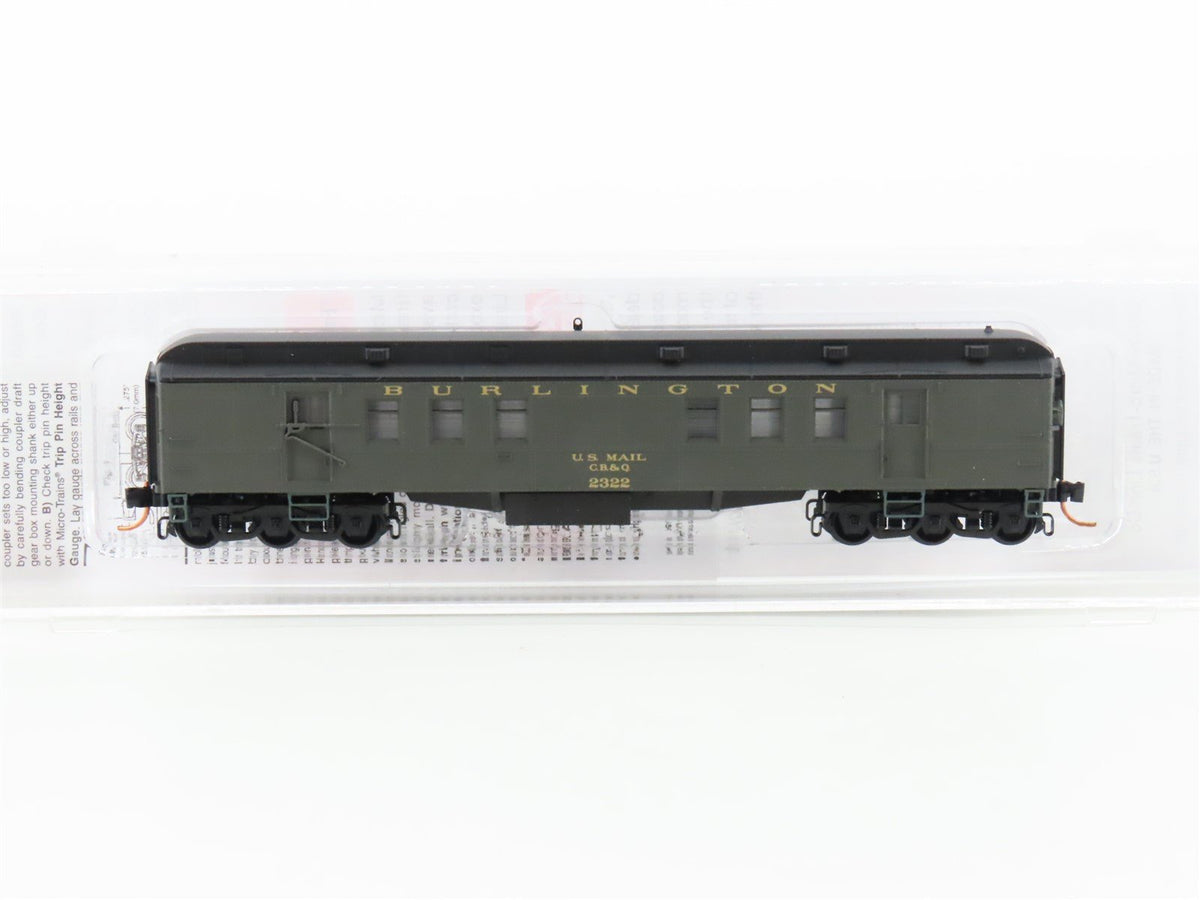 N Micro-Trains MTL 14000030 CB&amp;Q Burlington Railway Post Office Passenger #2322