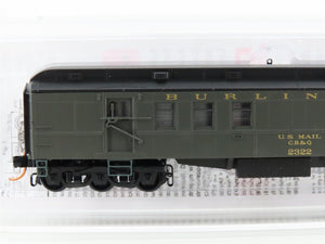 N Micro-Trains MTL 14000030 CB&Q Burlington Railway Post Office Passenger #2322