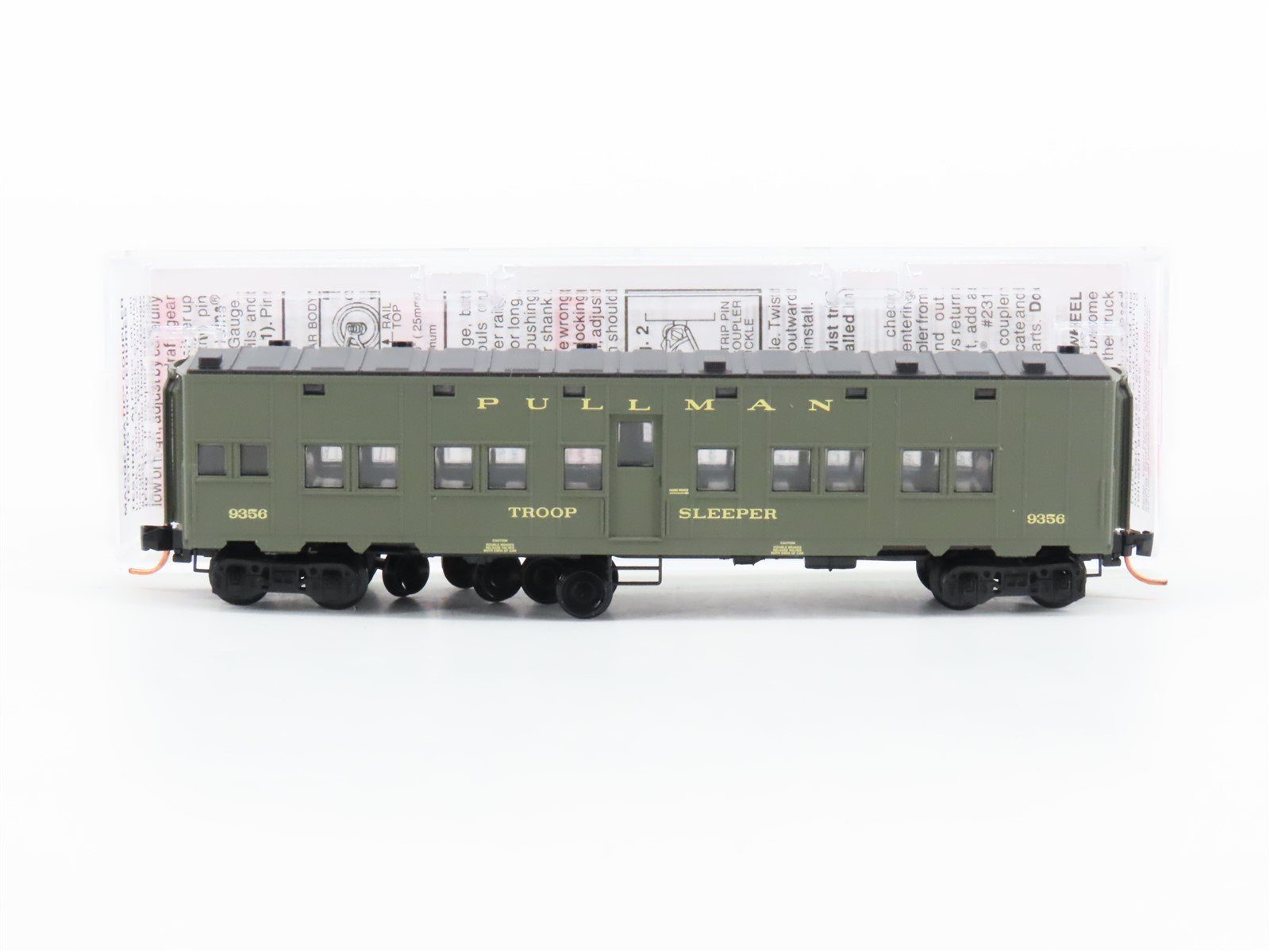N Micro-Trains MTL 11600011 US Office of Defense Troop Sleeper Passenger #9356