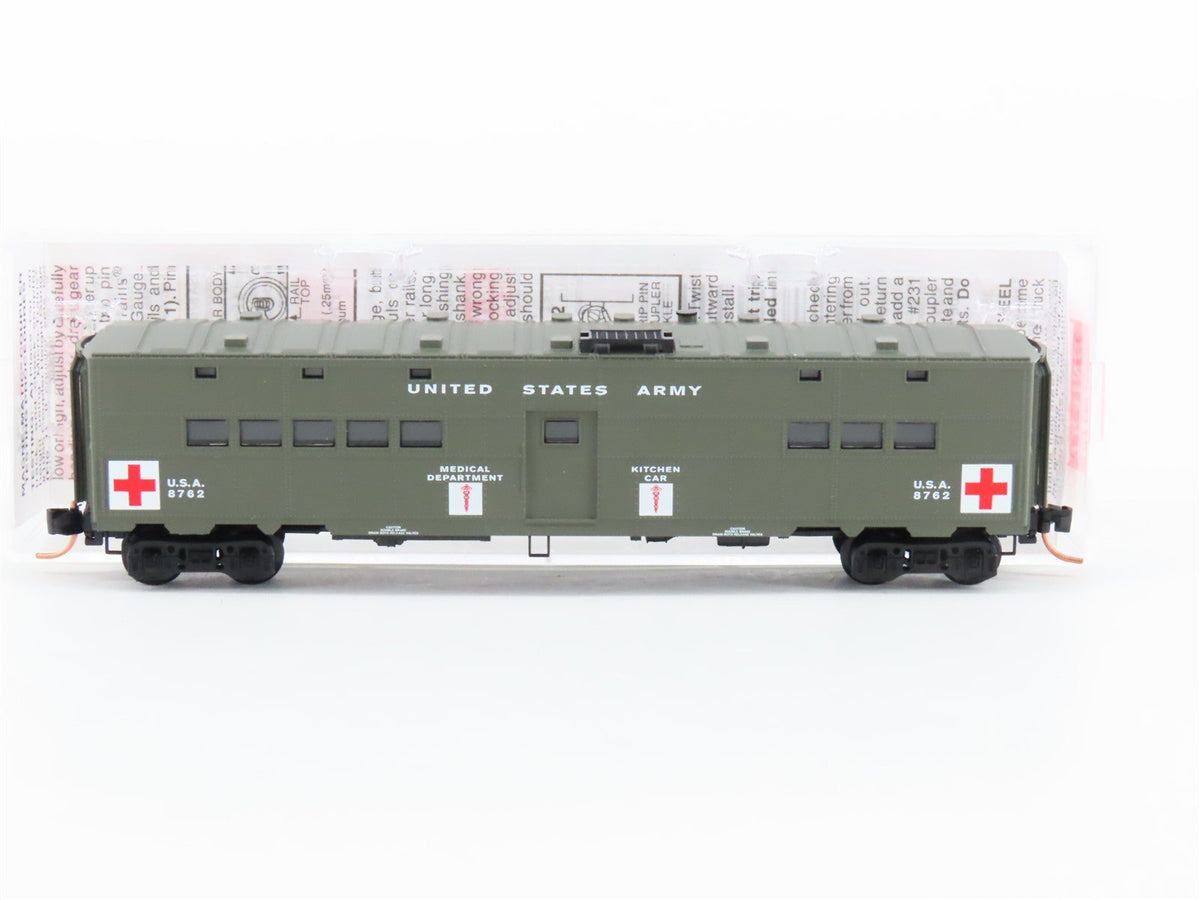 N Micro-Trains MTL 118020 USA US Army 50&#39; Troop Hospital Kitchen Passenger #8762