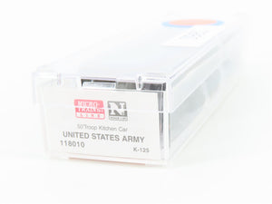 N Scale Micro-Trains MTL 118010 US Army 50' Troop Kitchen Passenger Car #K-125