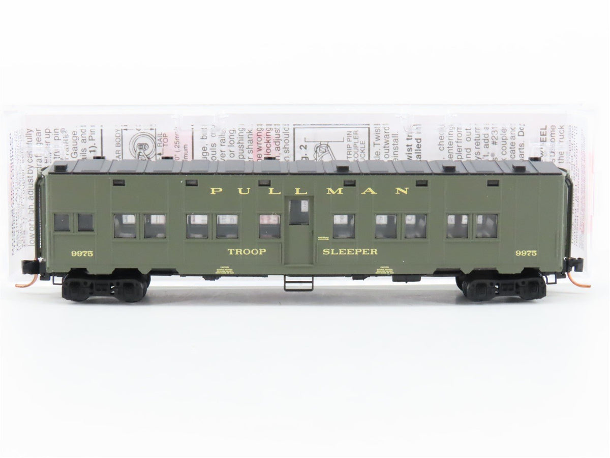 N Scale Micro-Trains MTL 11650012 US Army 50&#39; Troop Sleeper Passenger Car #9975