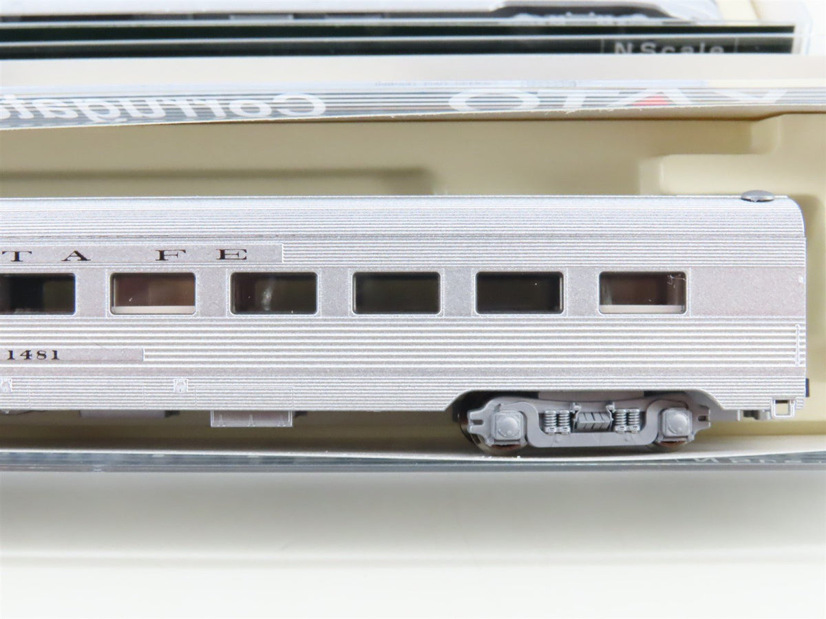 N Scale KATO 106-1502 ATSF Santa Fe Railroad Corrugated Passenger 4-Car Set