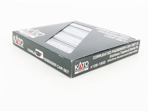N Scale KATO 106-1502 ATSF Santa Fe Railroad Corrugated Passenger 4-Car Set