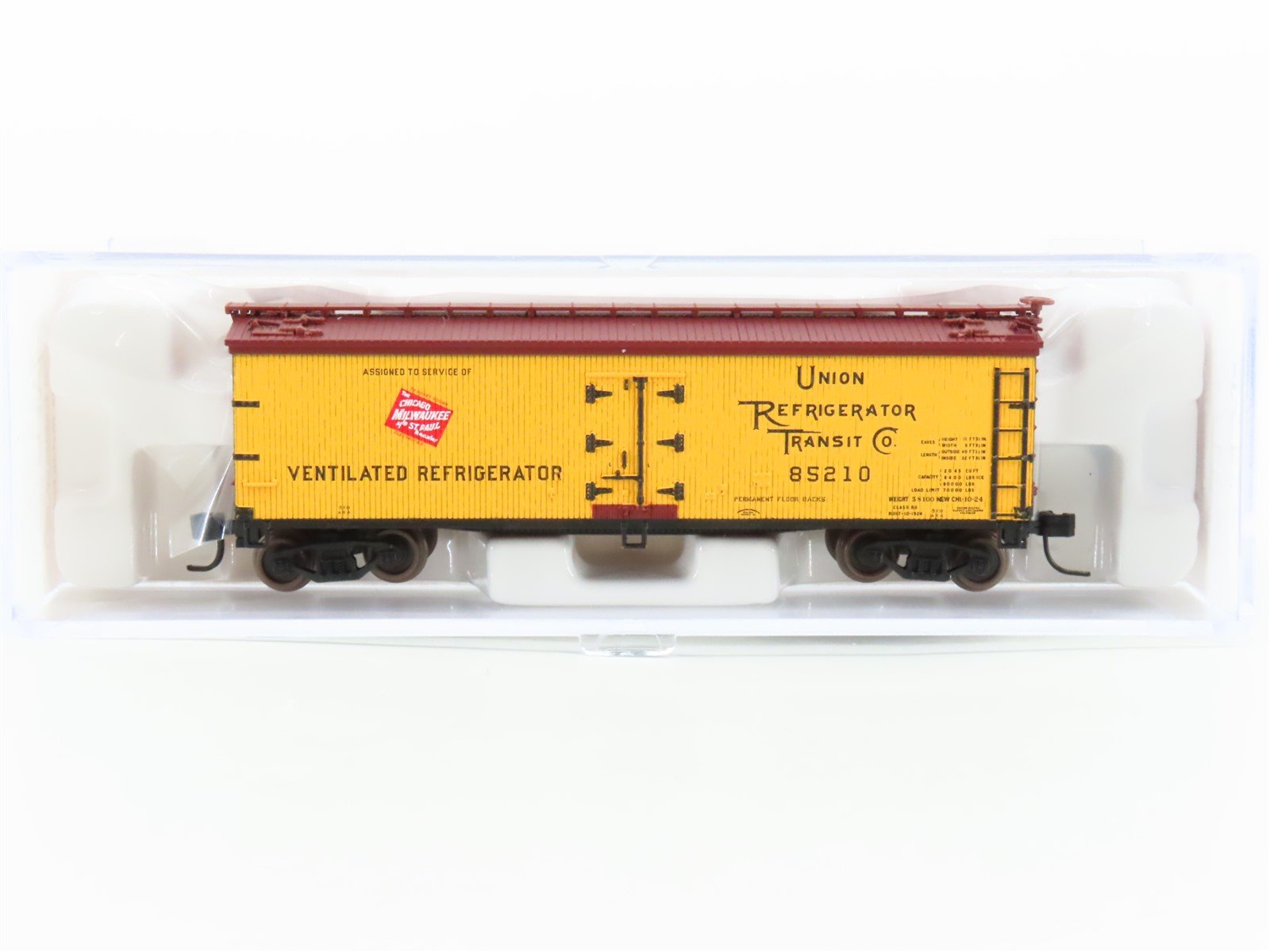 N Scale Atlas 41458 URTC Milwaukee Road 40' Woodside Reefer #85210