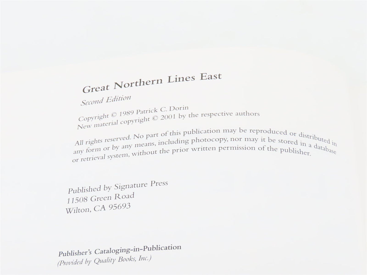 Great Northern Lines East Second Edition by Patrick C Dorin ©1989 HC Bk