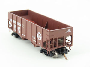 N Micro-Trains MTL 56060 PRR Pennsylvania 2-Bay Hopper #220455 w/ Custom Load