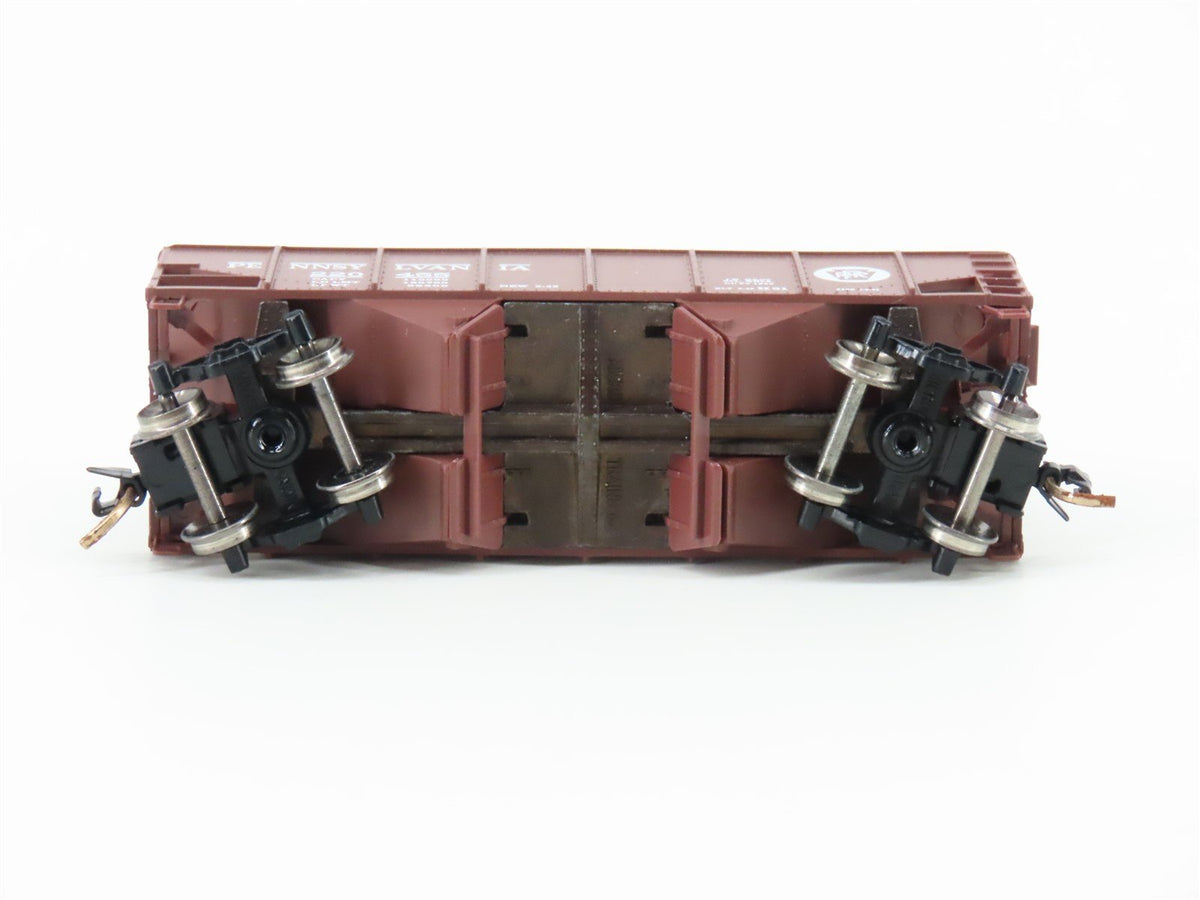 N Micro-Trains MTL 56060 PRR Pennsylvania 2-Bay Hopper #220455 w/ Custom Load